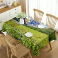 thumbnail image 1 of Decor Kitchen Room Dining for Cover Table Print Rectangular Flowers and Meadow with Alps in Landscap, 1 of 5