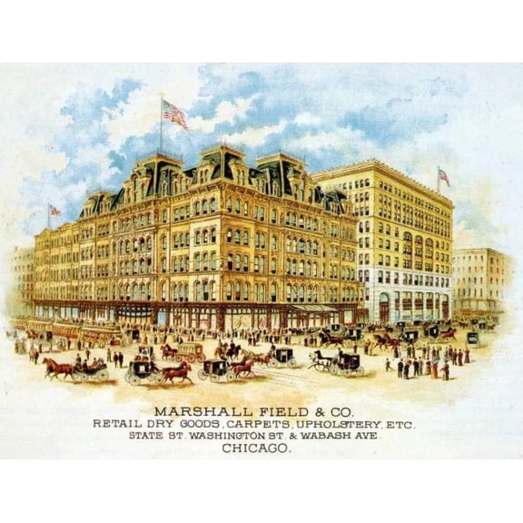 Decor Marshall Field & Co Poster Ad. Fine Graphic Design. Home Wall Art. 11 x 17 Inch Poster