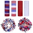 thumbnail image 1 of Decor Mesh,10 Inch x 30 Feet Decor Mesh Ribbon with Metallic Foil Deco Mesh Wreath Supplies Ribbon Mesh Roll for Spring Wreaths, Swags, Craft, Party Decoration, 1 of 6