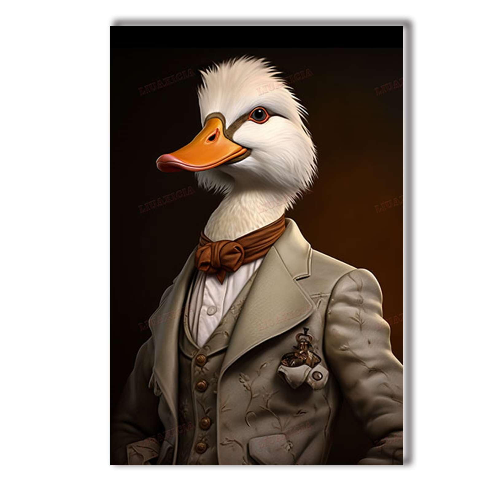 Decor Metal Aluminum Sign Wall Funny Duck Wall Art Duck Poster Animal