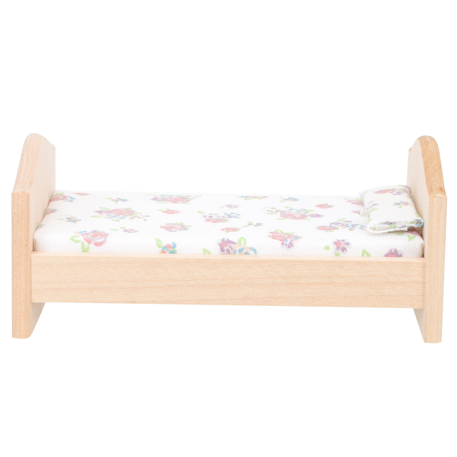 Decor Miniature Furniture Wooden Doll House Cot Children's Room