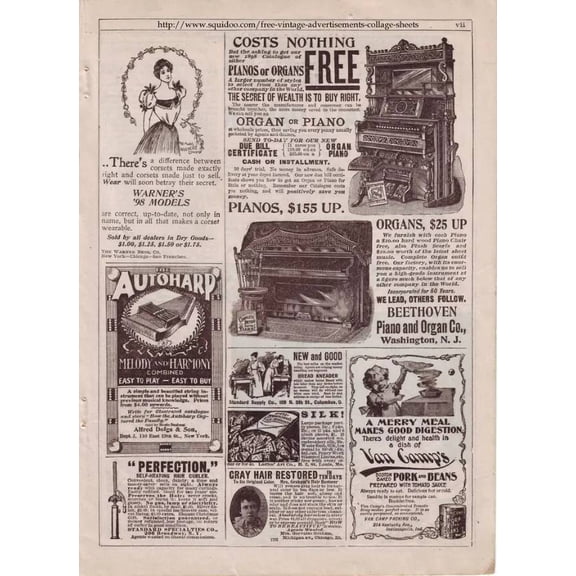 Decor Newspaper Advertisement Poster. Fine Graphic Art Design. Wall Art. 11 x 17 Inch Poster