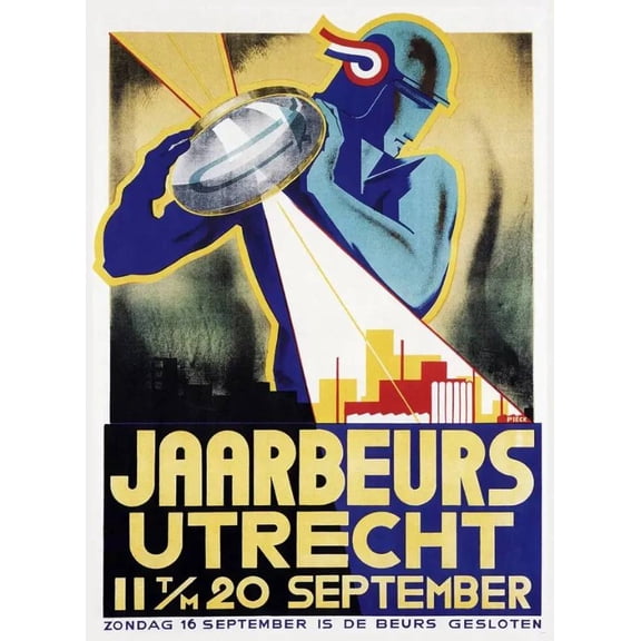Decor POSTER.Office Home room Art Design.Jaarbeurs Utrecht Deco light beam. 11 x 17 Inch Poster