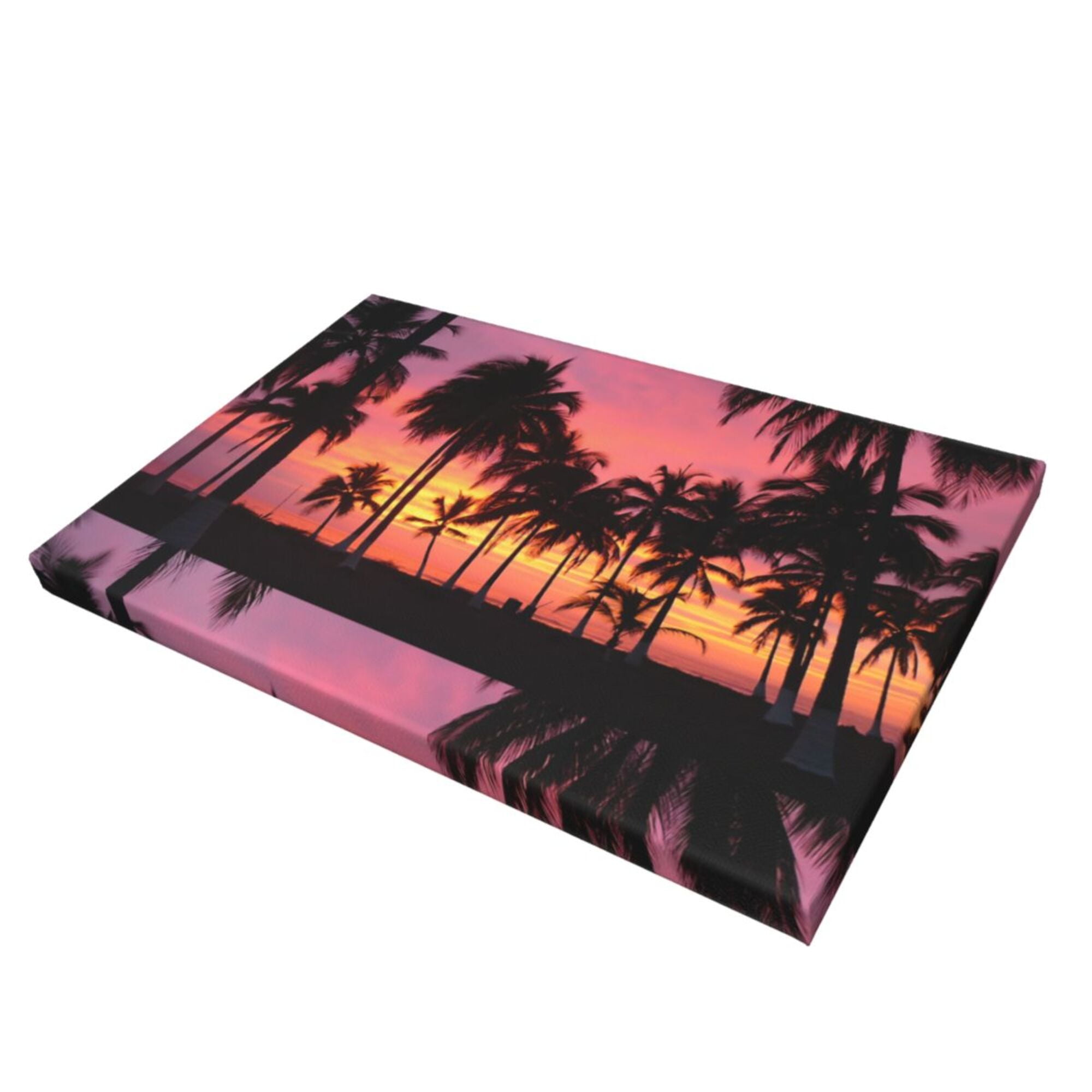 Decor Palm Tree Sunset Wall Decor Bathroom Canvas Painting Modern
