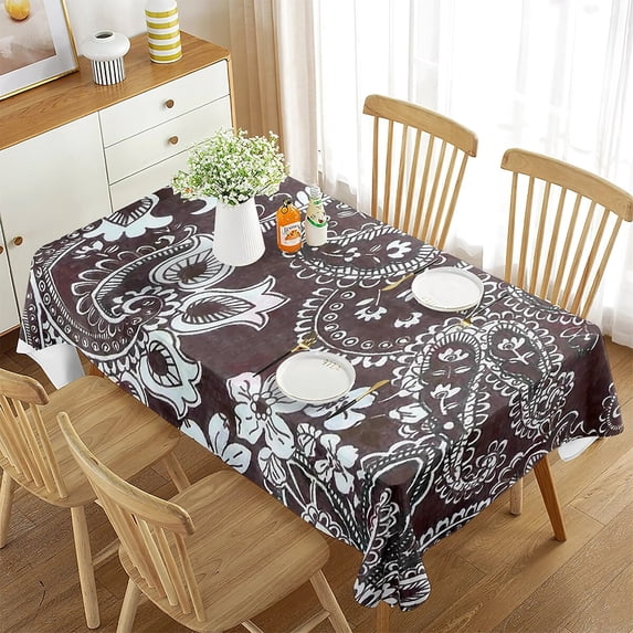 Decor Party Wedding Room Dining Table Tea Kitchen for Decor Tablecloth Style Retro Exotic Ethnic Rec
