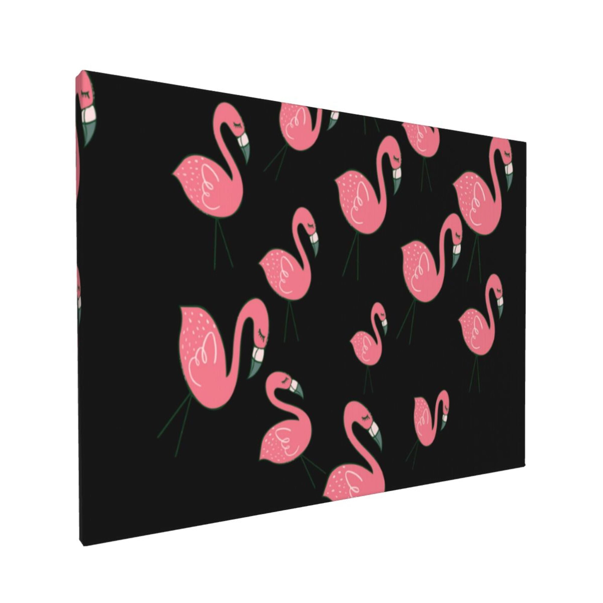 Decor Pink Flamingo Wall Decor Bathroom Canvas Painting Modern