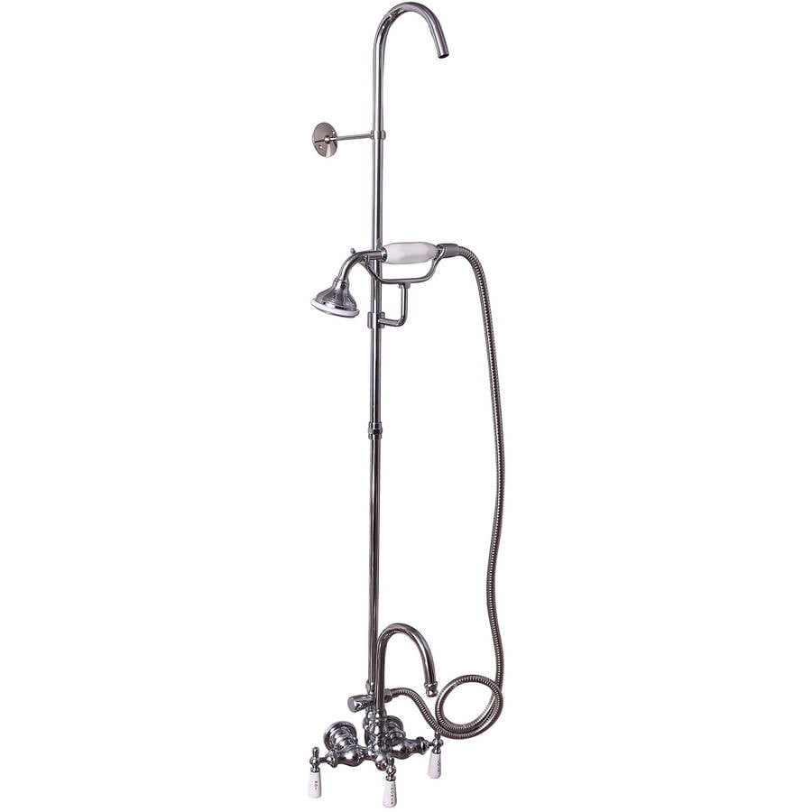 Decor Plumbing Gooseneck Tub/Shower Combo for Cast Iron Tub