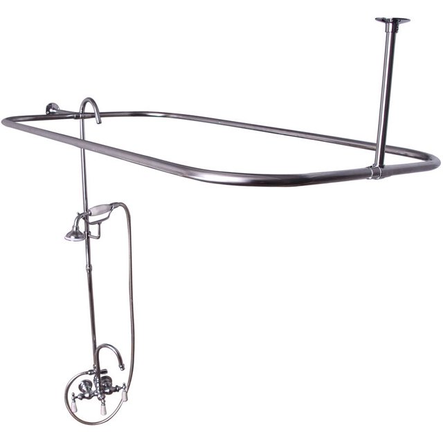 Decor Plumbing Gooseneck Tub/Shower Unit for Cast Iron Tub