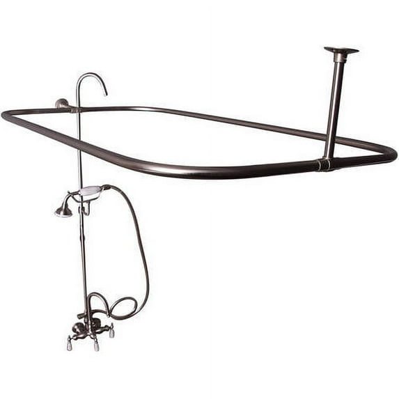 Decor Plumbing Gooseneck Tub/Shower Unit for Cast Iron Tub