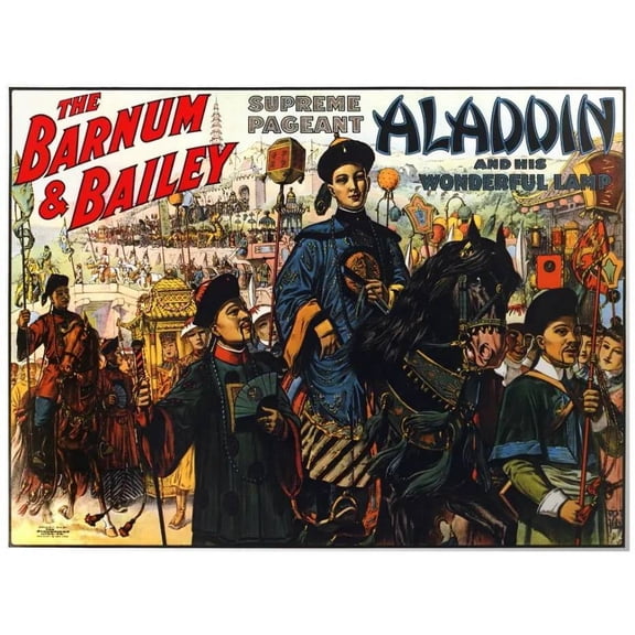 Decor Poster. Fine Graphic Art. Aladin & the wonderful Lamp. Wall Design 16 x 24 Inch Poster