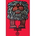 thumbnail image 1 of .Decor Poster.Room wall art interior design.Spanish Circus Funky Lion.Circo 11 x 17 Inch Poster, 1 of 5