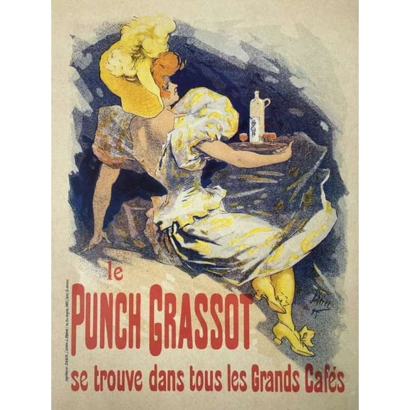 .Decor Poster.Room wall interior art design.Nouveau Punch Grassot liquor 11 x 17 Inch Poster