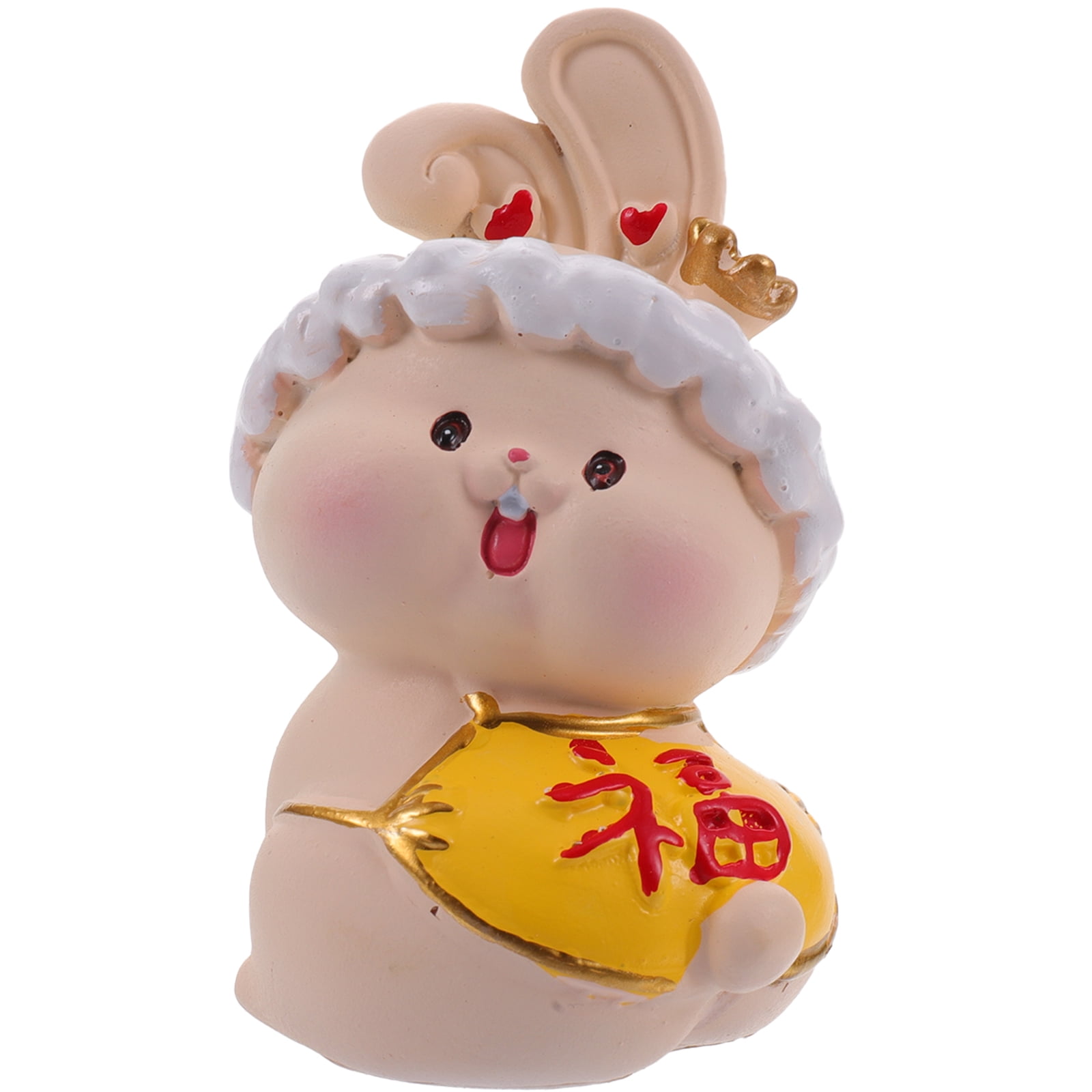 Decor Rabbit Ornament Easter Bunny Decorations Car Dashboard Figurines