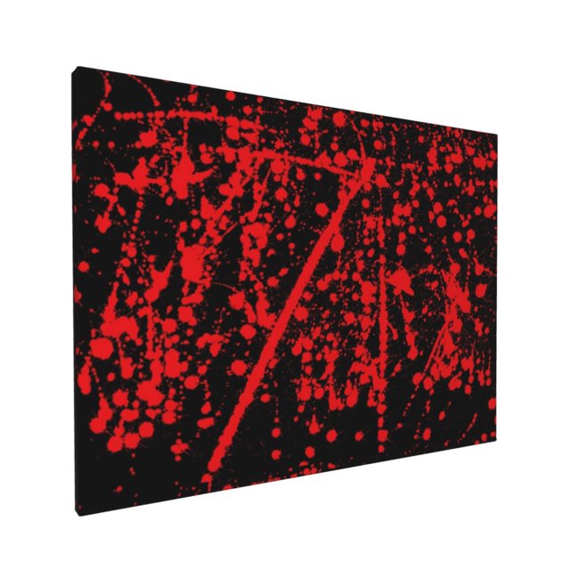 Decor Red Black Wall Decor Bathroom Canvas Painting Modern Decorations