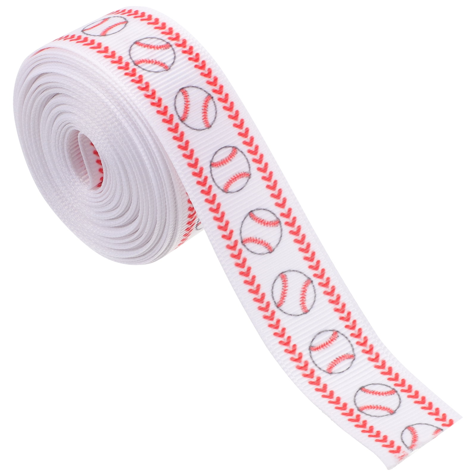Decor Ribbon Wide Wired for Hair Bows Ribbons Novelty Gift Baseball Tape Ribbed Belt