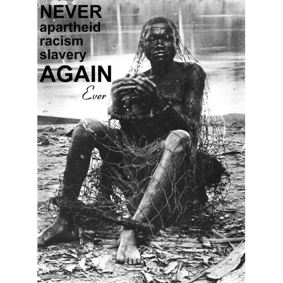 Decor Slavery Anti-Apartheid Poster.Anti-racism Design.Home Shop Wall Art. 11 x 17 Inch Poster