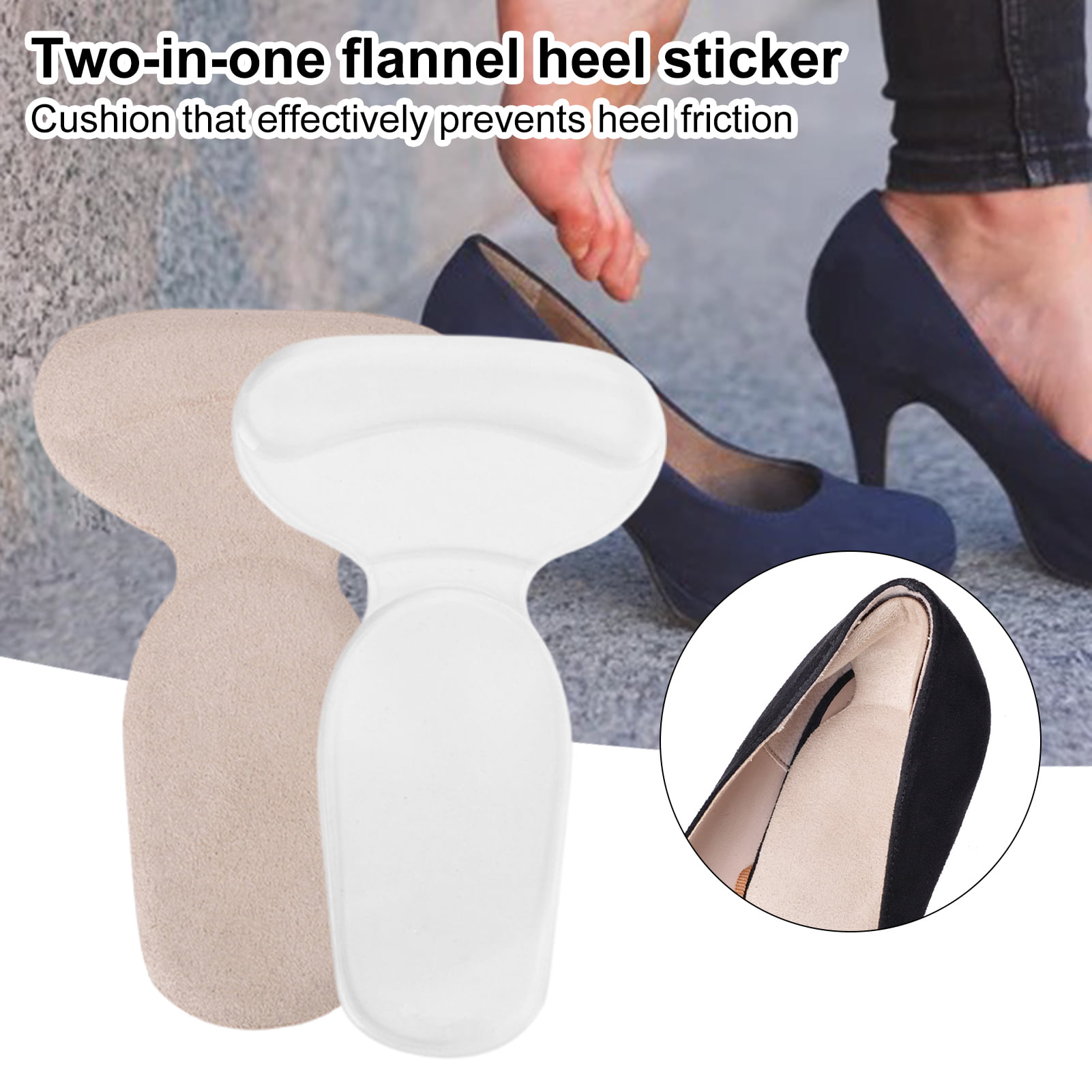 Silicone Gel Heel Cups - Shoe Inserts for Plantar Fasciitis, Sore Heel, Heel  Pain, Heal Dry Cracked Heels, Achilles Tendinitis - Foot Comfort Pads -  Support (4 Pair) - Walmart.ca