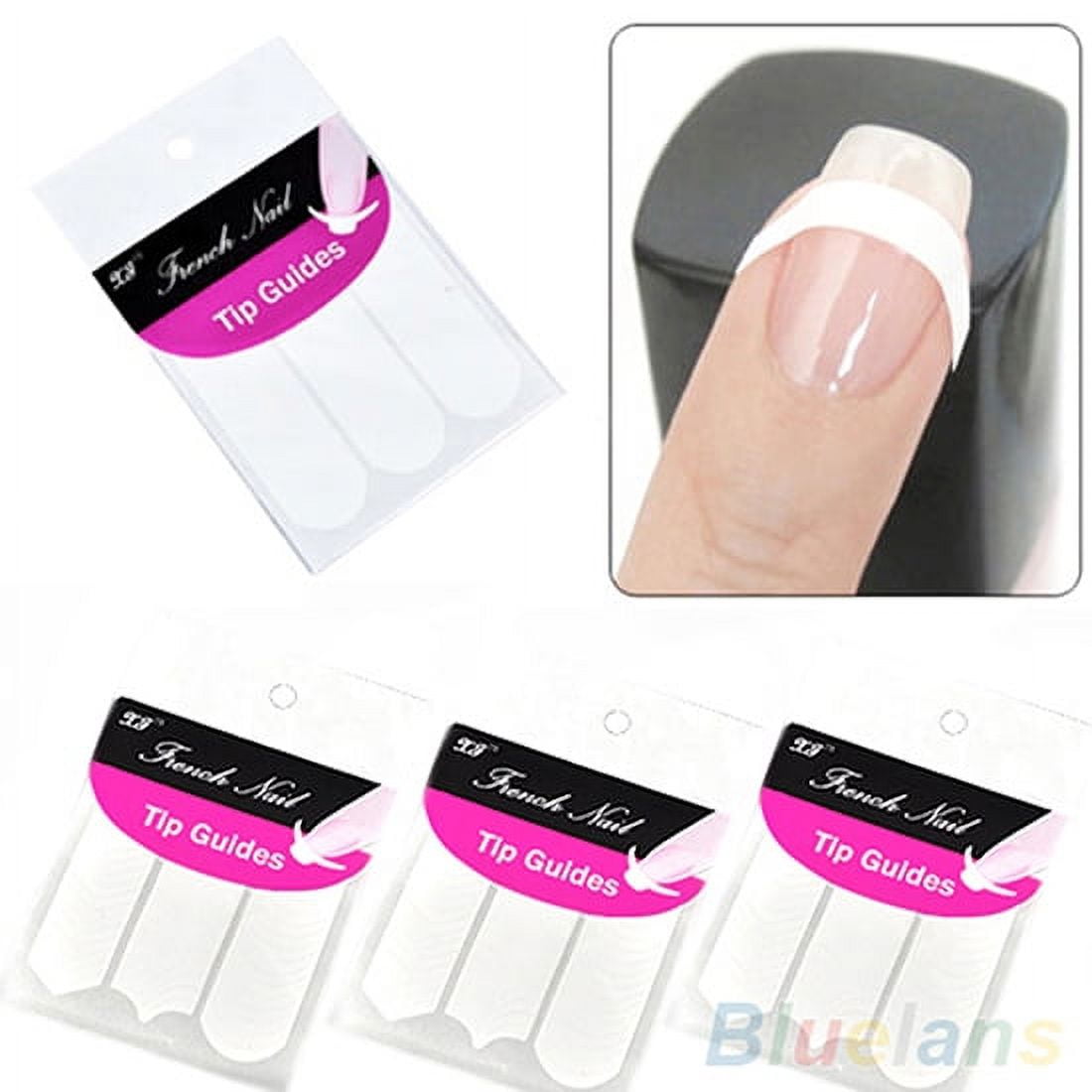 10PCS Form Guide Stickers Tips Design Decal French Manicure Nail