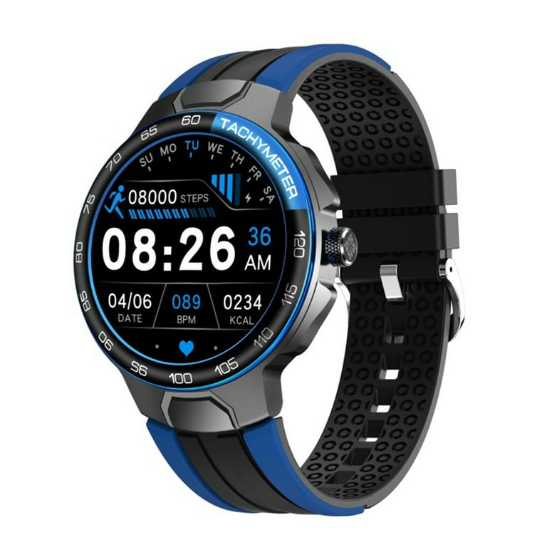 Decor Store E15 Smart Watch Touch Screen Heart Rate Monitor Bluetooth compatible 1.28 inch Music GPS Information Push Sport Bracelet for Android Walmart
