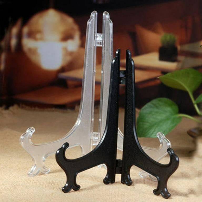 Decor Store Plate Display Rack Safe Wide Application Triangle Structure Portable Easels Dish Rack Holder for Hotel Kitchen