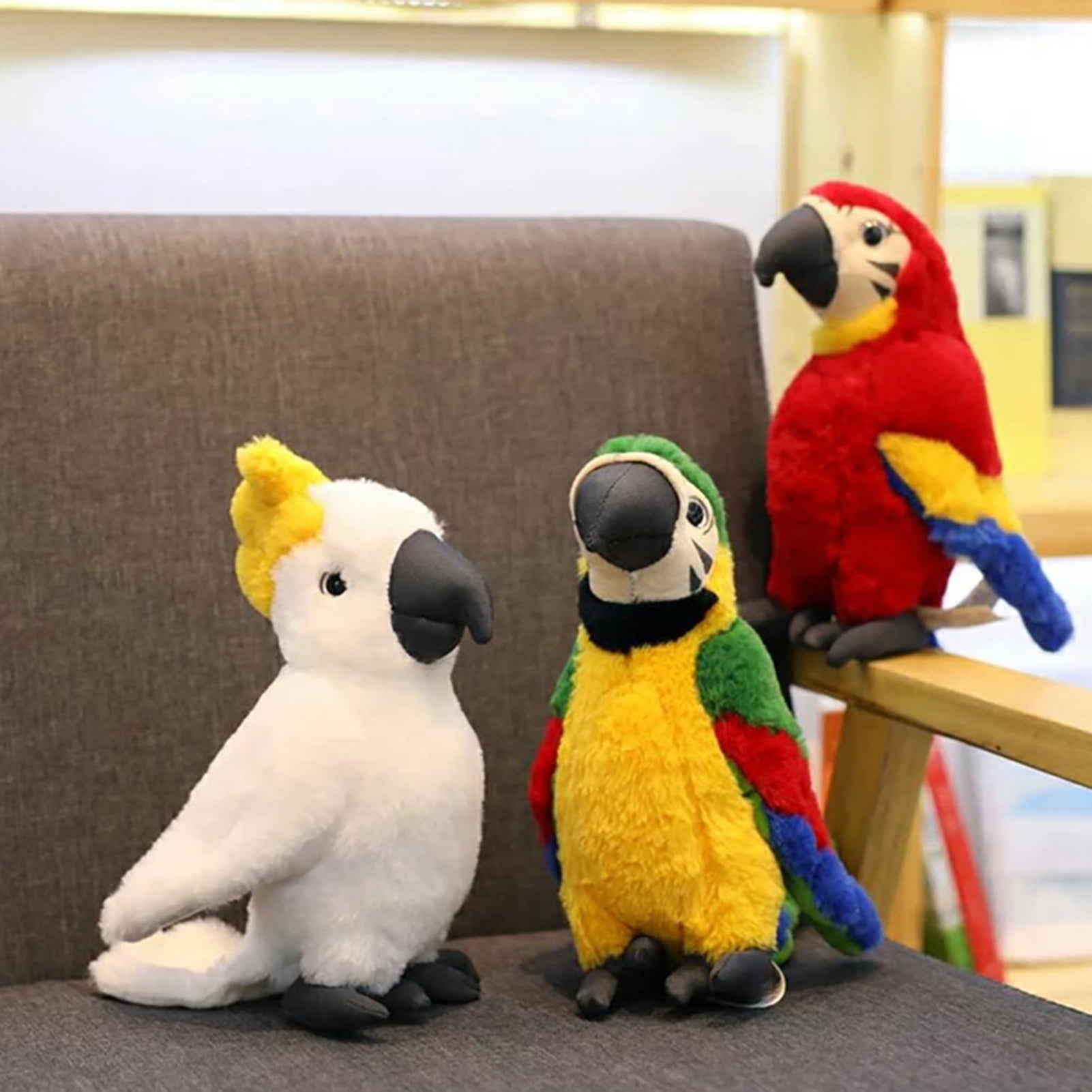Decor Store Plush Toy Comfortable Parrot Pattern PP Cotton Kids Plush Toy Ornaments for Home Walmart