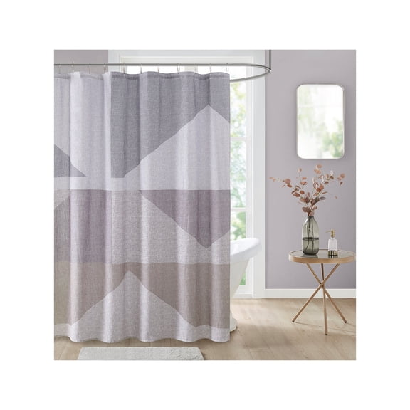 Decor Studio Amina Cotton Geometric 72" x 72" Shower Curtain Bedding