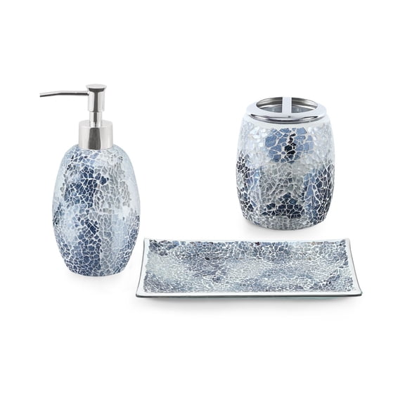 Decor Studio Zara 3-Pieces Bath Accessories Set with Gift Box;One Size