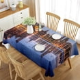 thumbnail image 1 of Decor Table Dining Kitchen for Cover Table Washable Photo States Landscape City Metropolis Skyscrap, 1 of 5