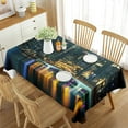 thumbnail image 1 of Decor Table Dining Kitchen for Cover Table Washable Photo States Landscape City Metropolis Skyscrap, 1 of 5