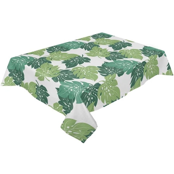 Decor Table Dining Room Living for Cloth Table Coffee Kitchen Tablecloths Waterproof White Green Mon