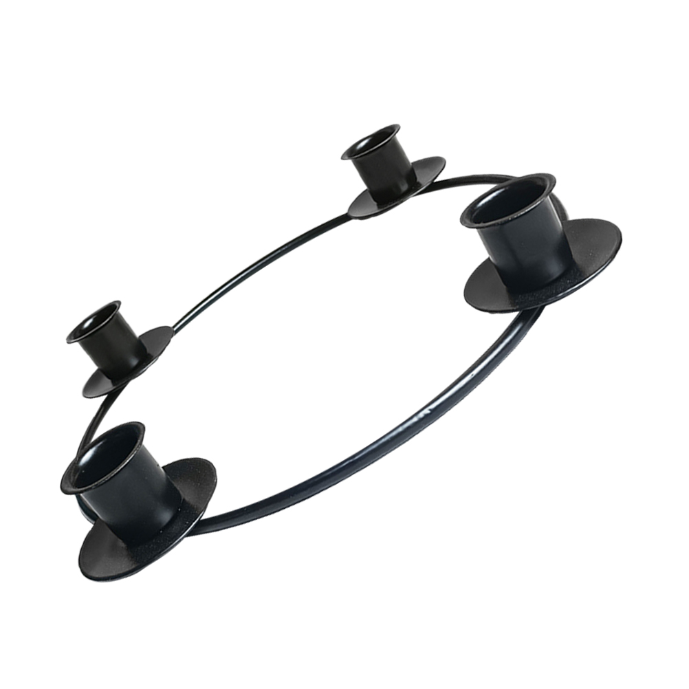 Decor Table Dinner Prop Candlestick Ornament Holders Candelabrum Wooden