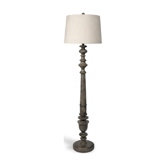 Decor Therapy Benjamin Floor Lamp 150W Resin Gray 19x19x59