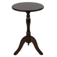 thumbnail image 1 of Decor Therapy Chic Pedestal Round Accent Table, 24"x 15"x15" - Aged Cherry, 1 of 6
