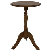 Decor Therapy Chic Pedestal Round Accent Table, 24"x 15"x15" - Honeynut