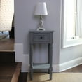 thumbnail image 1 of Decor Therapy Simplify One Drawer Accent Table, Gray, 1 of 7
