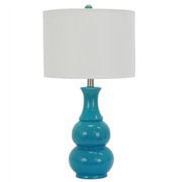 Decor Therapy Harper Ceramic Table Lamp 26.5"H Table Lamp with Round Drum Shade