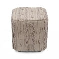 thumbnail image 1 of Decor Therapy Howie Natural Textured Rug Square Ottoman, 1 of 3