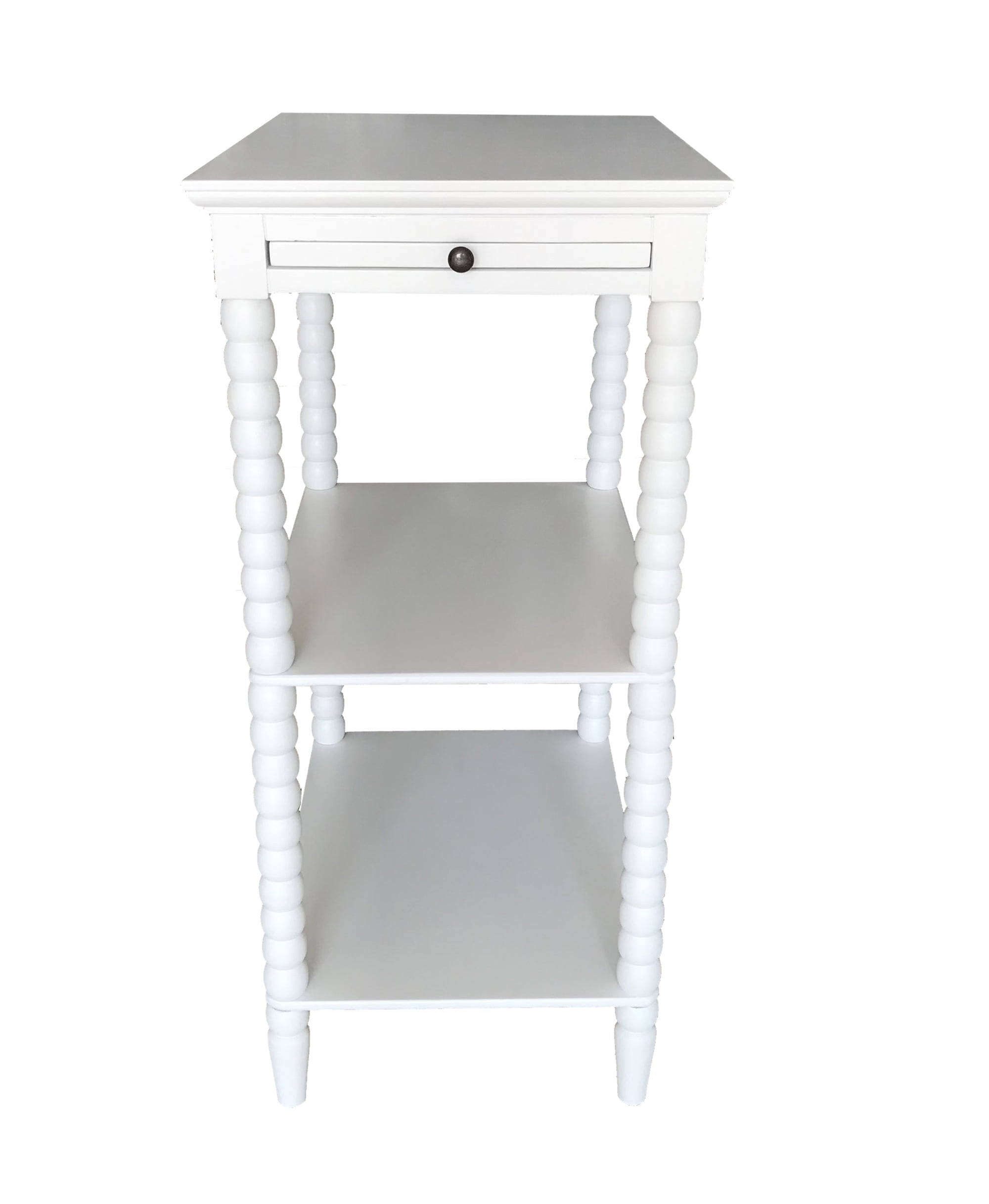 Decor Therapy Nellie 30" Tall White Accent Table with Writing Desk
