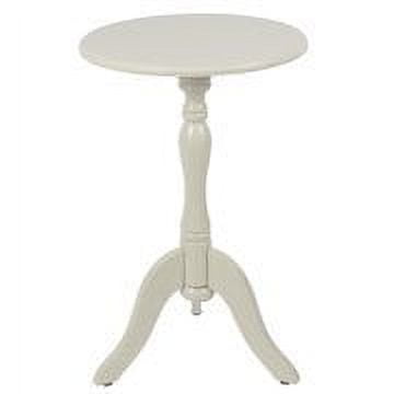 Decor Therapy Simplify 1-Drawer Narrow Accent Table, End Table, 24" x 15" x 15", Buttermilk Finish