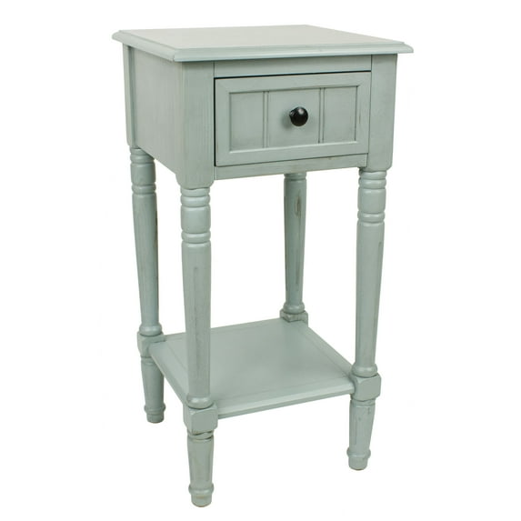 Decor Therapy Simplify One Drawer Accent Table, Green