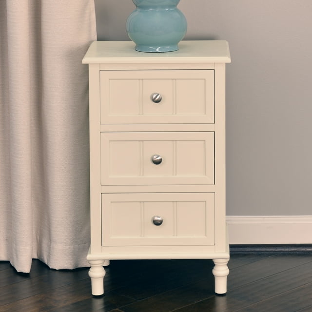 Decor Therapy Simplify Wooden 3Drawer Accent Table, Multiple Finishes