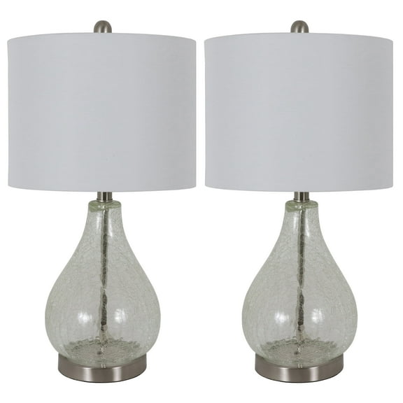 Decor Therapy Table Lamp for Living Room, Set of 2, Side / Bedside,100 W - 12"x 12"x 22.5"