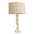 thumbnail image 1 of Decor Therapy Transitional Resin Table Lamp, White, 23", 1 of 3