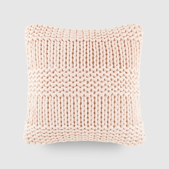 Comfort Canopy Cozy Chunky Knit Decor Throw Pillow Cover, 20" x 20"