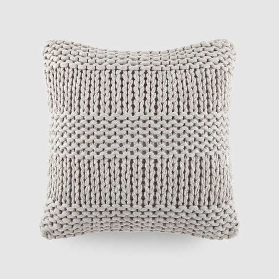 Comfort Canopy Cozy Chunky Knit Decor Throw Pillow Cover, 20" x 20"