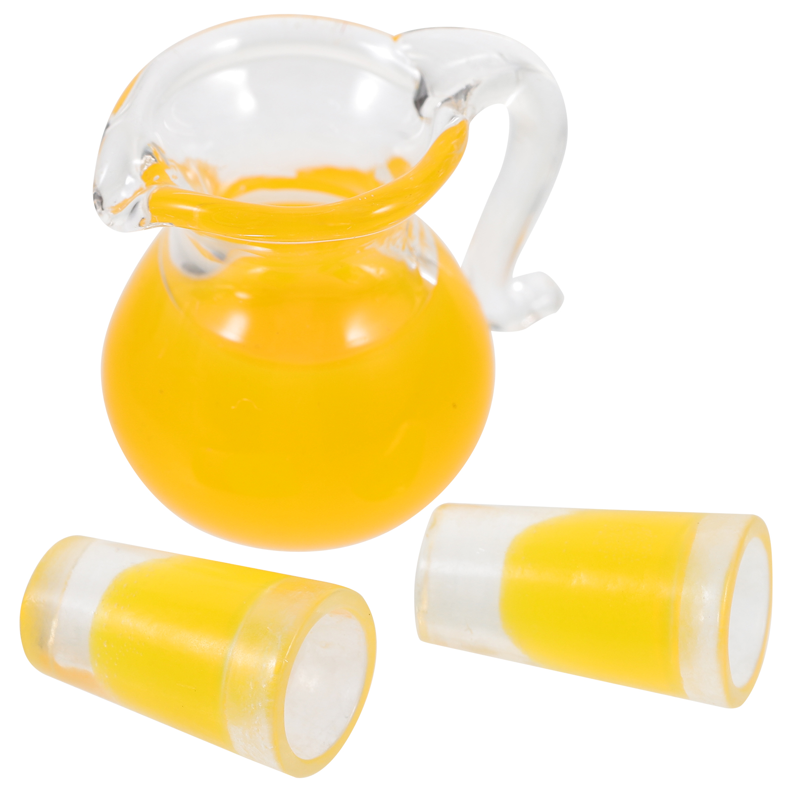 Decor Tiny Glass Pitcher Jug Miniature Milk Doll House Container Cup