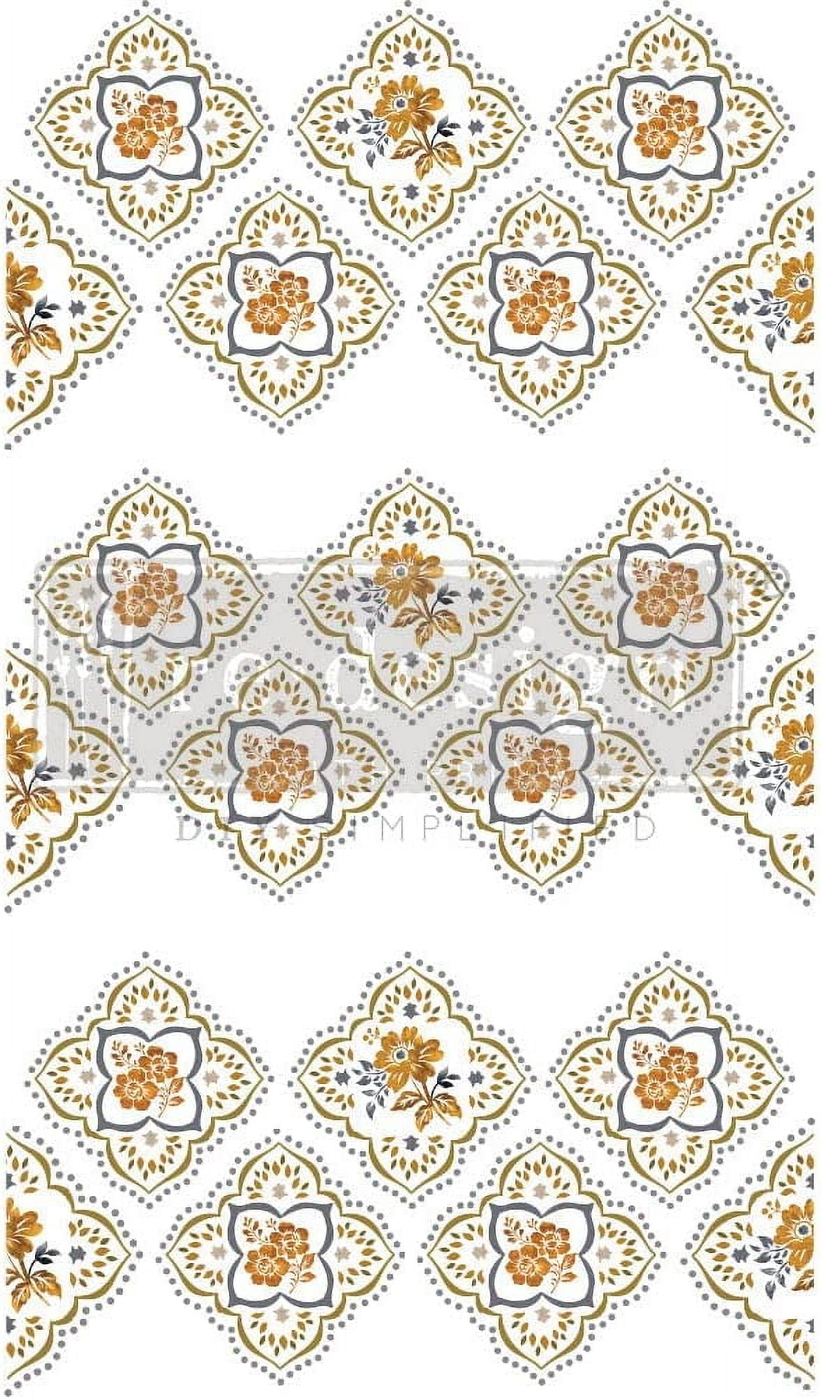 Decor Transfers - Petite Tile - Total Sheet Size 24"x35", Cut into 3 Sheets