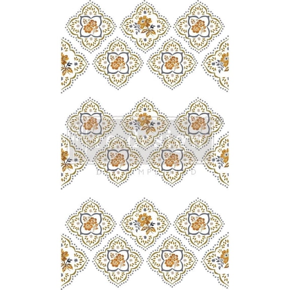 Decor Transfers - Petite Tile - Total Sheet Size 24"x35", Cut into 3 Sheets
