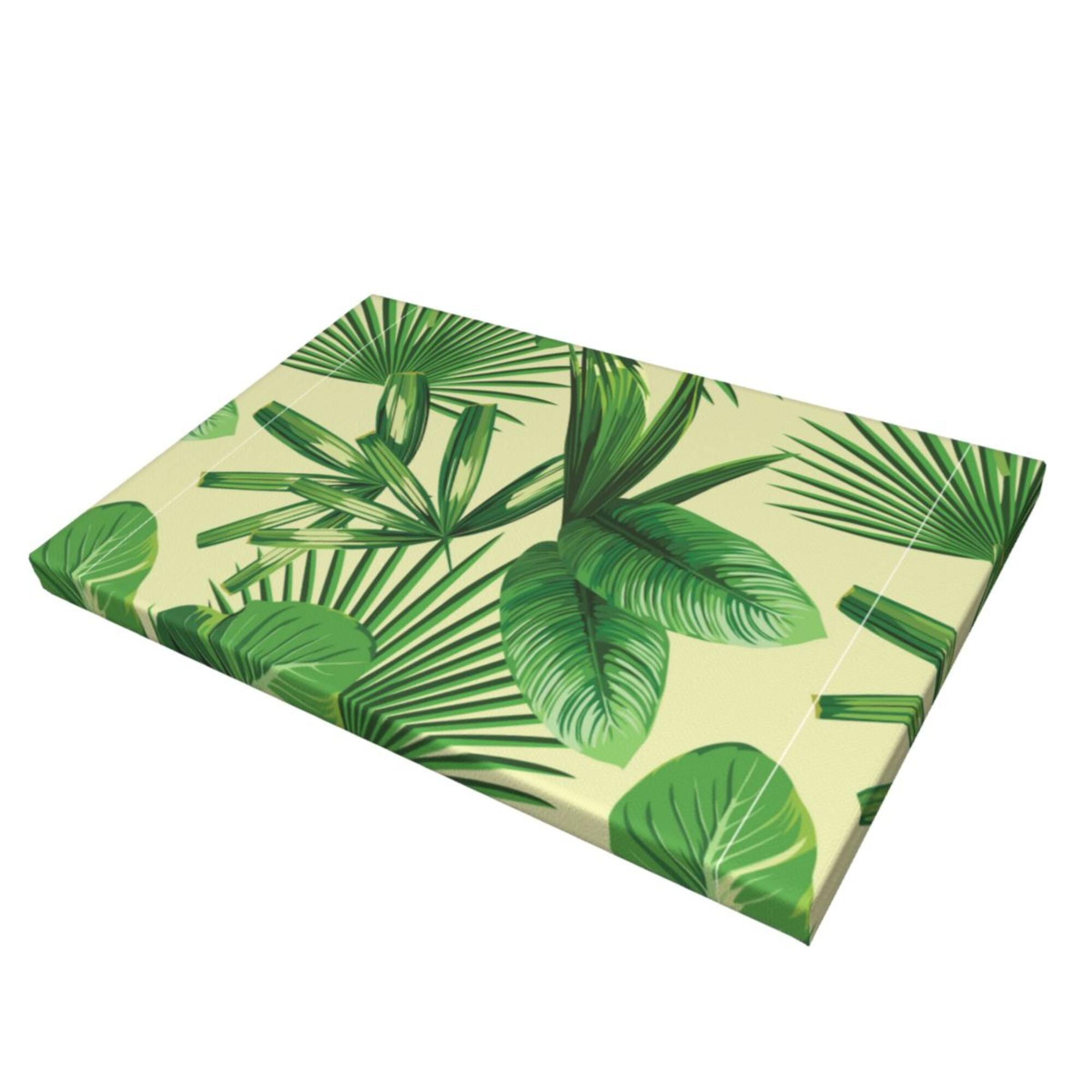 Decor Tropical Palm Leaves Seamless Wall Decor Bathroom Canvas Painting