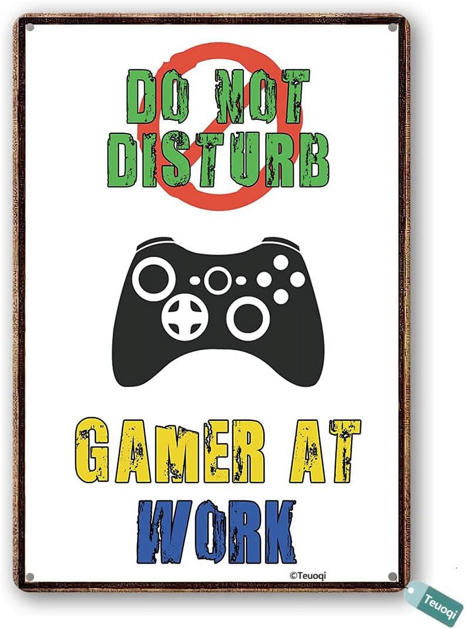 Decor Video Game Decor Do Not Disturb Gamer at Work Decor Spring 15x20 ...
